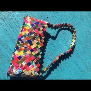 Bubble gum wrapper purse